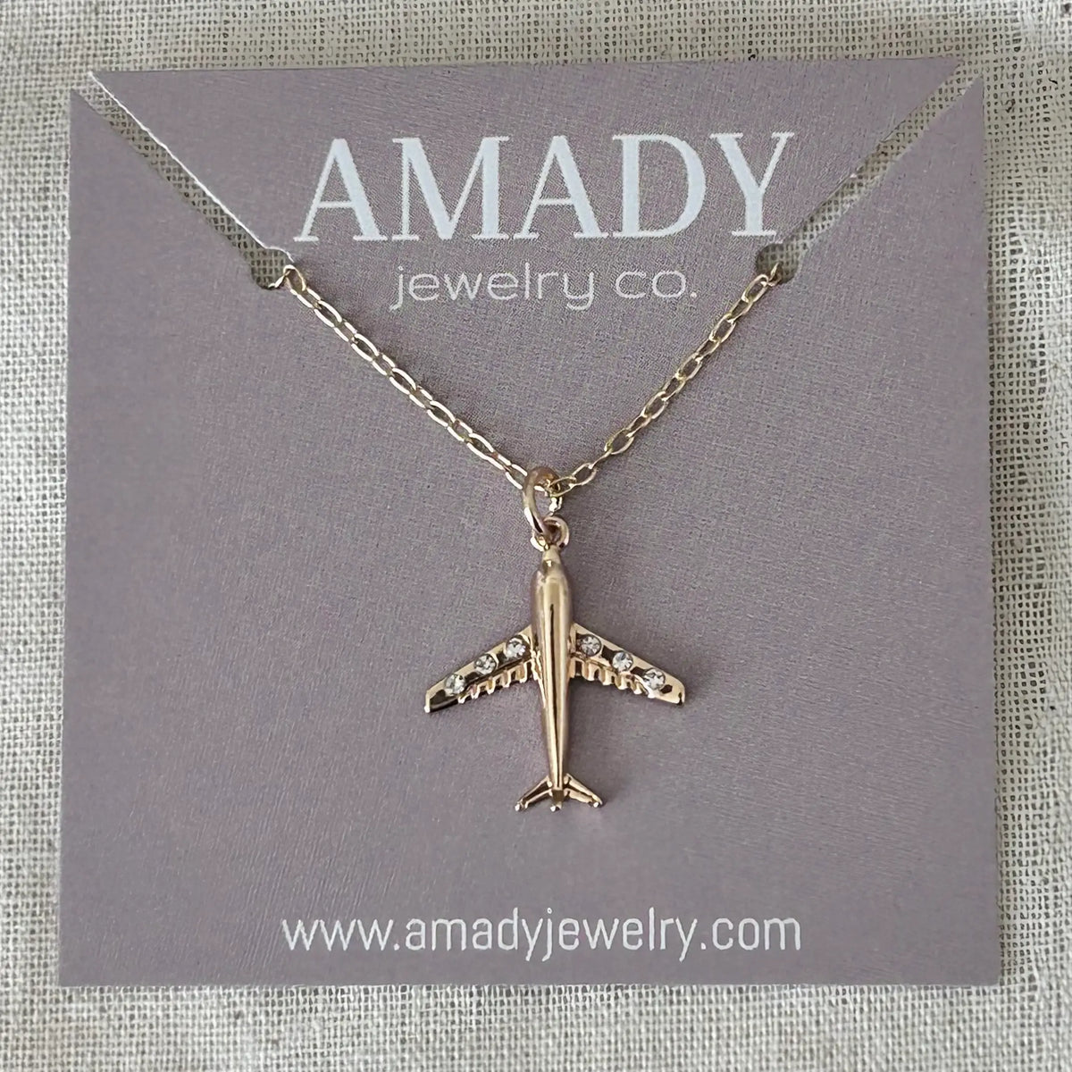 Airplane necklace plane travel necklace aircraft