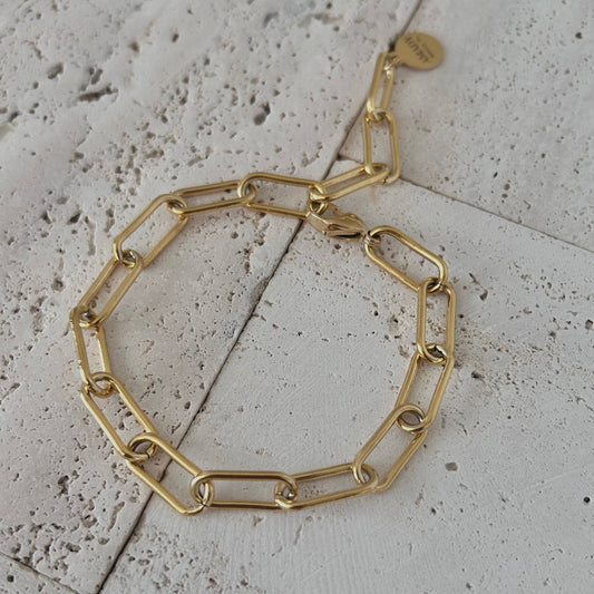 Paperclip Link Chain Bracelet layering trendy