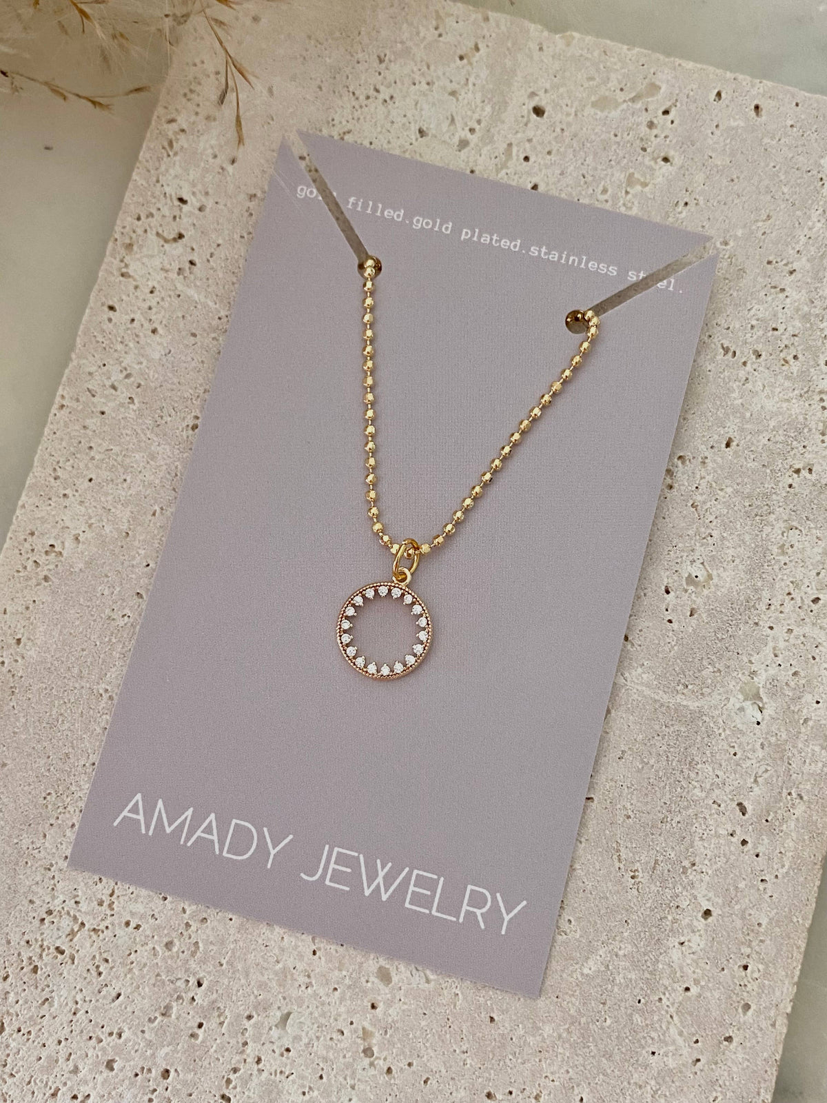Eternal infinity karma necklace 18k gold filled military