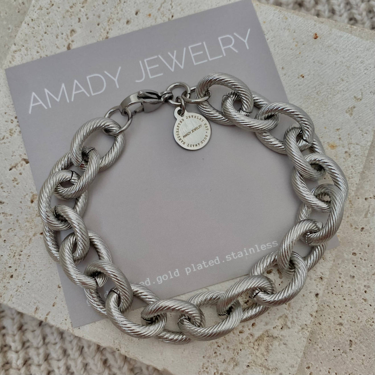 Cable Links Chunky Bracelet stainless steel