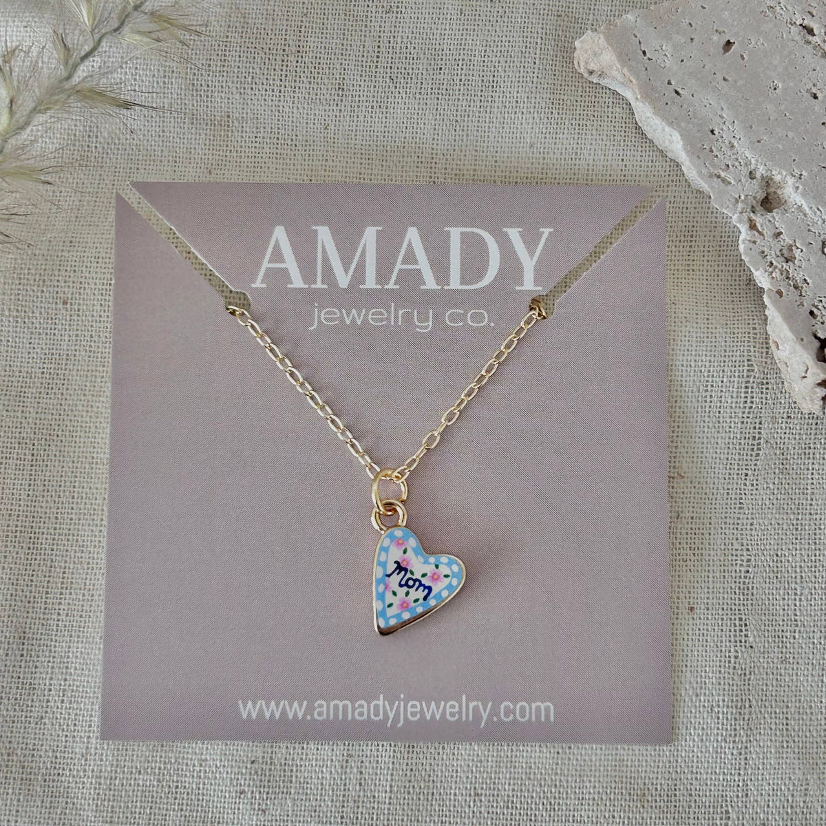 Mom pendant necklace mothers day gift jewelry