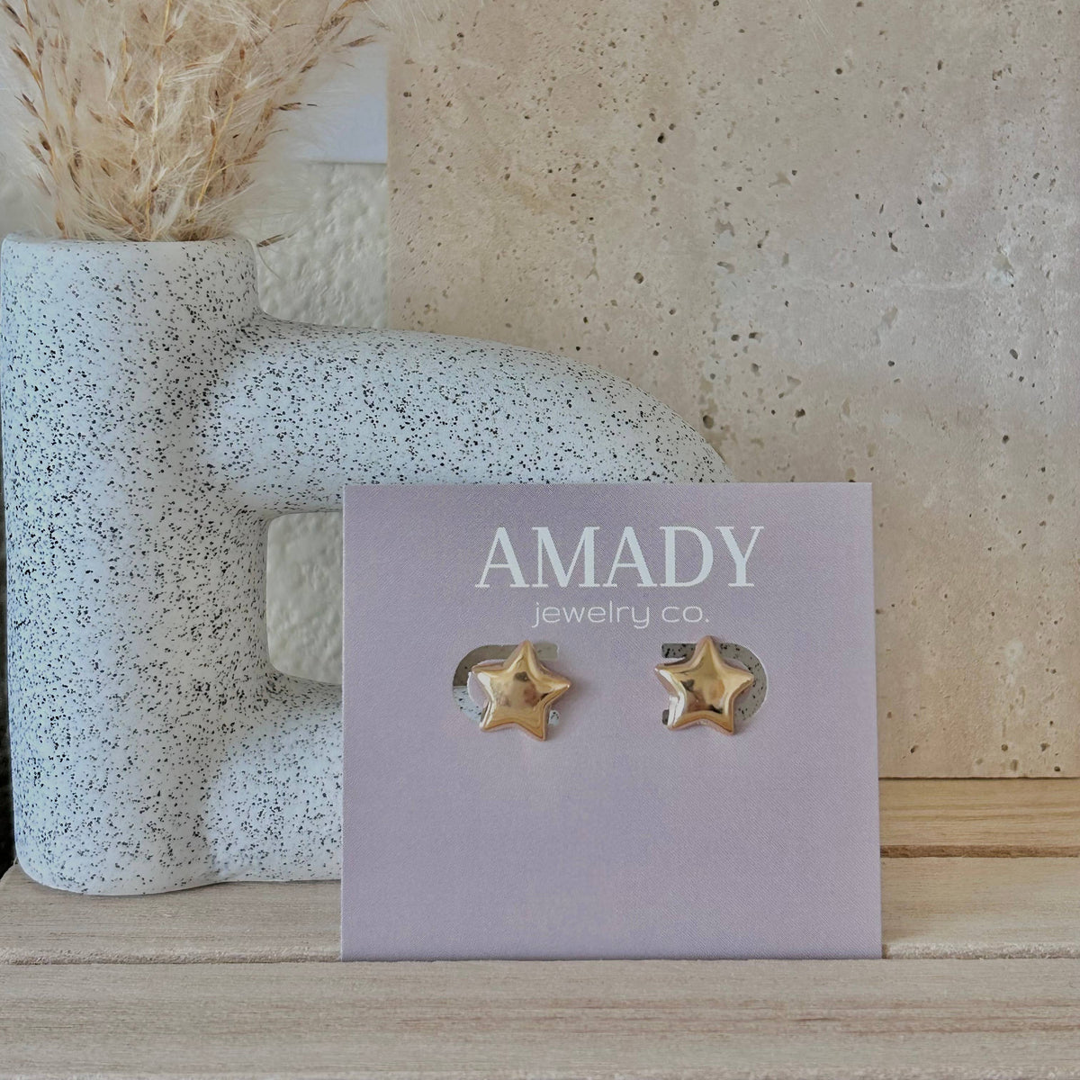 Stars post earrings 18k Gold Filled