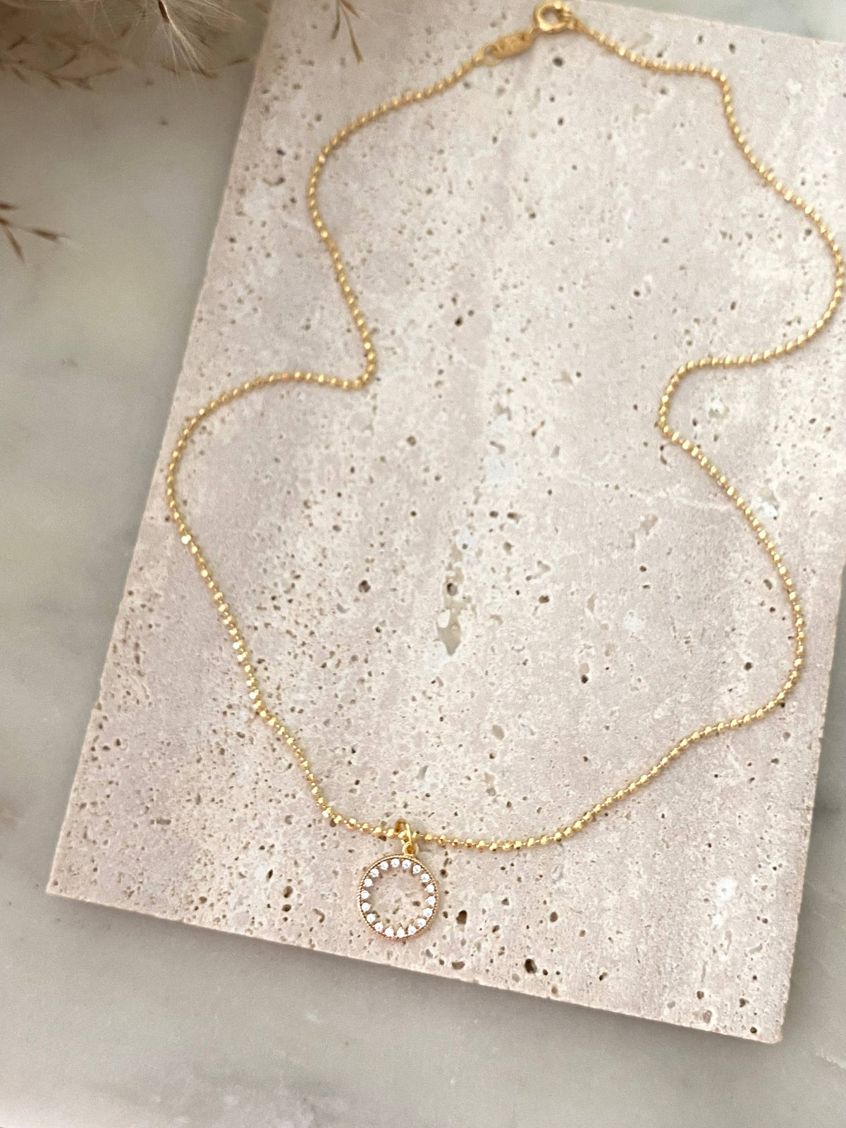 Eternal infinity karma necklace 18k gold filled military