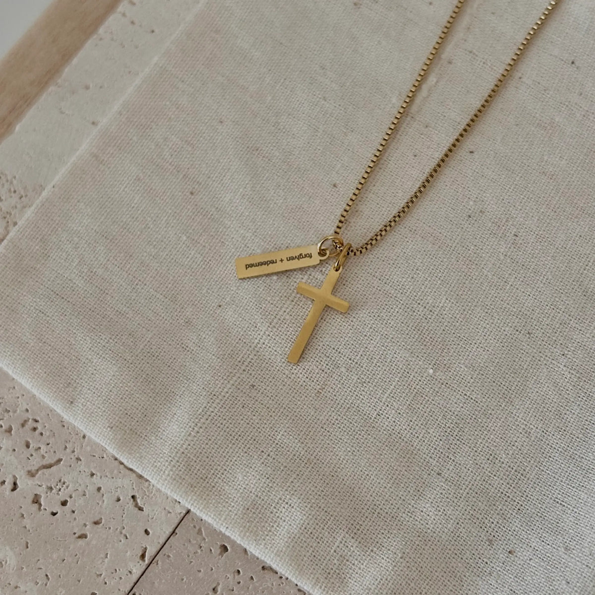 Religious Christian Necklace Jewelry Bible verse 14k gp