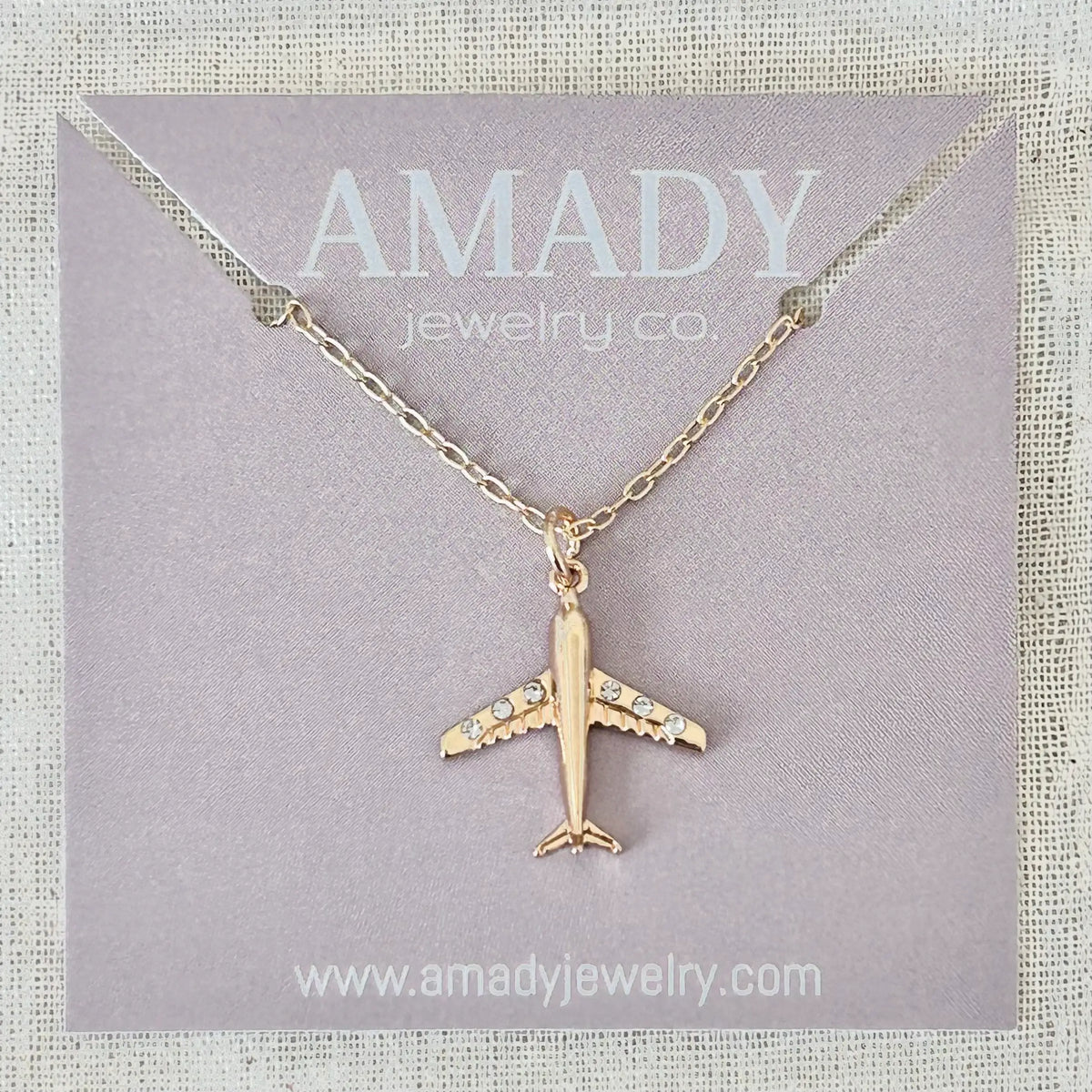 Airplane necklace plane travel necklace aircraft