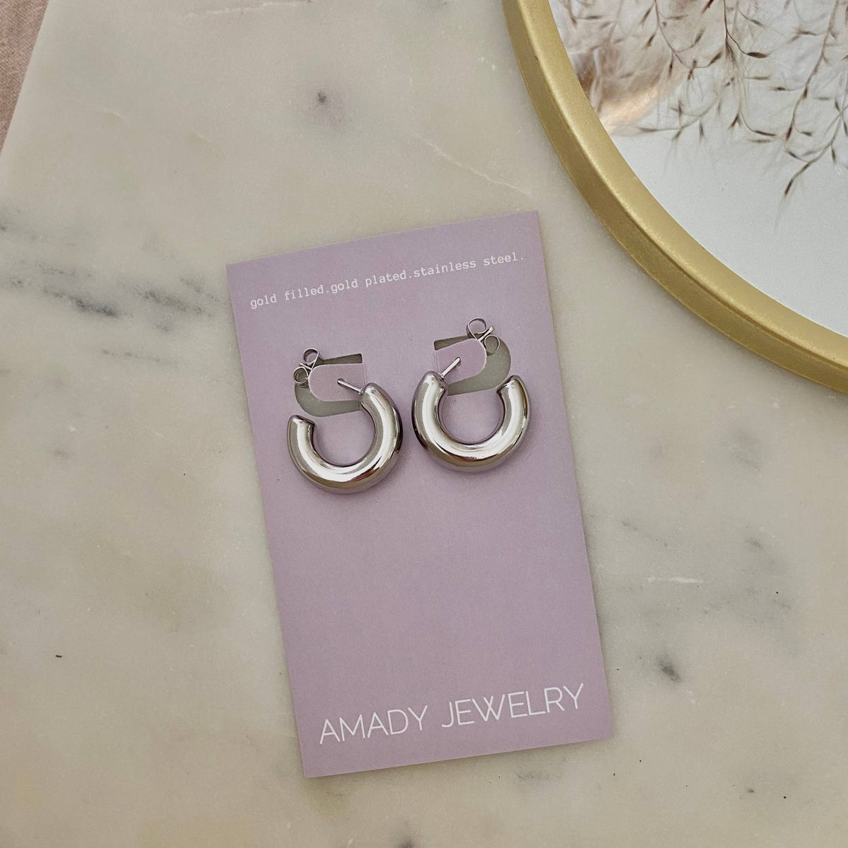 Silver hoops bold 20mm weightless tarnish resistant