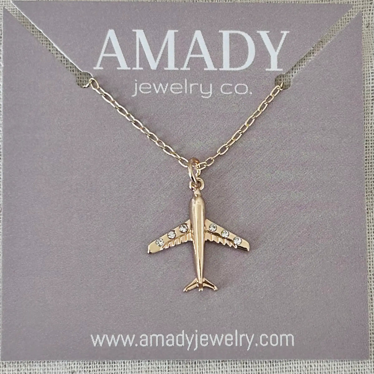 Airplane necklace plane travel necklace aircraft