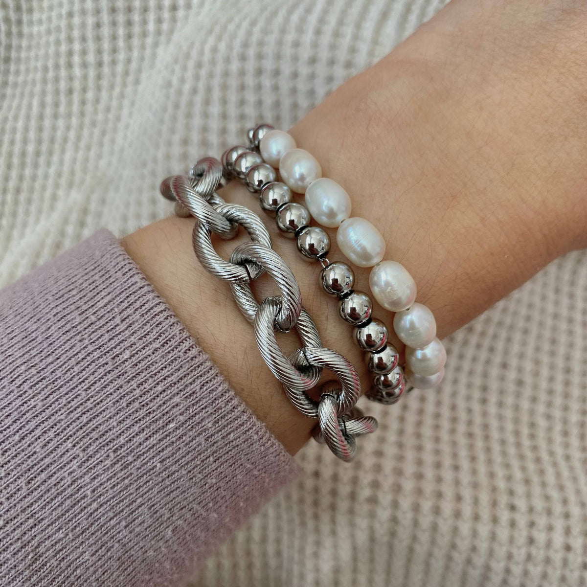 Cable Links Chunky Bracelet stainless steel