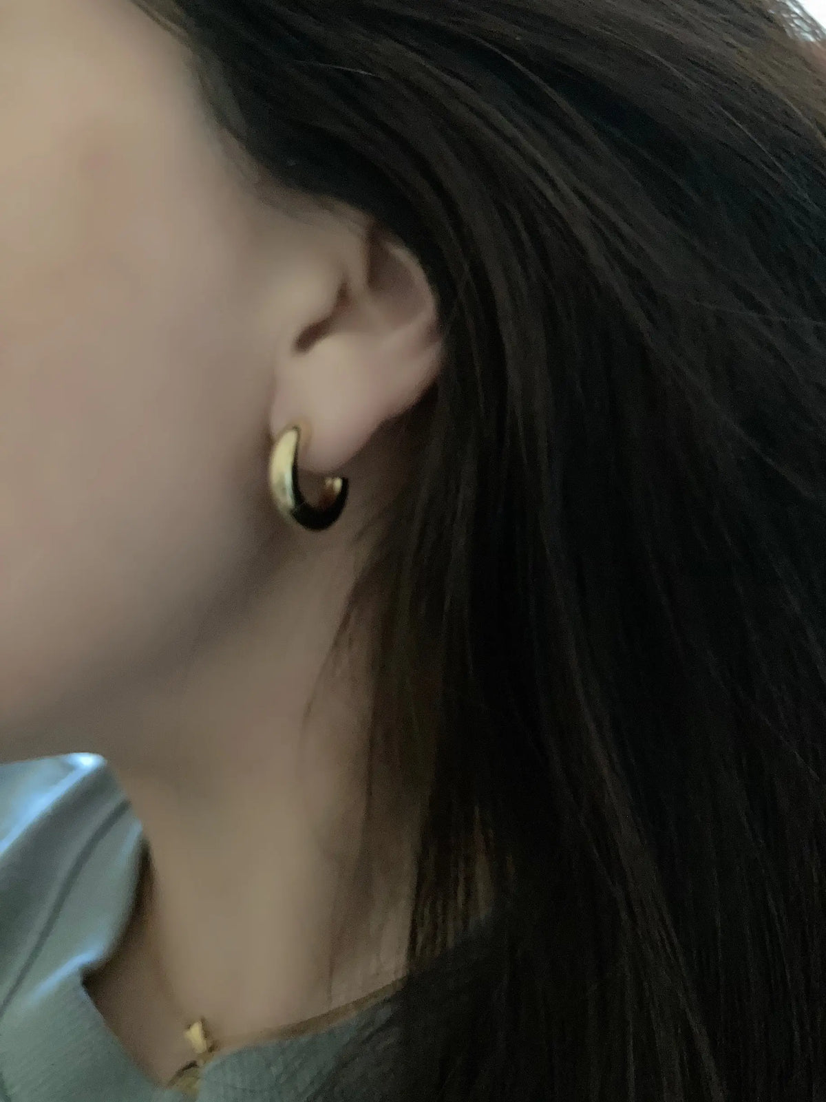18k Gold Plated 20mm Hoops 20mm Lightweight Waterproof