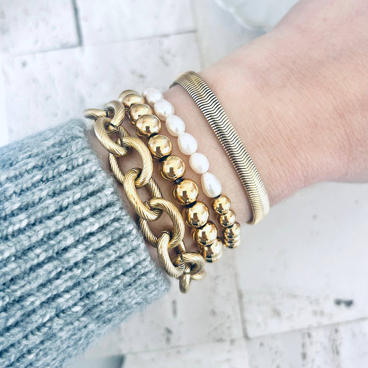 Cable Links Chunky Bracelet stainless steel