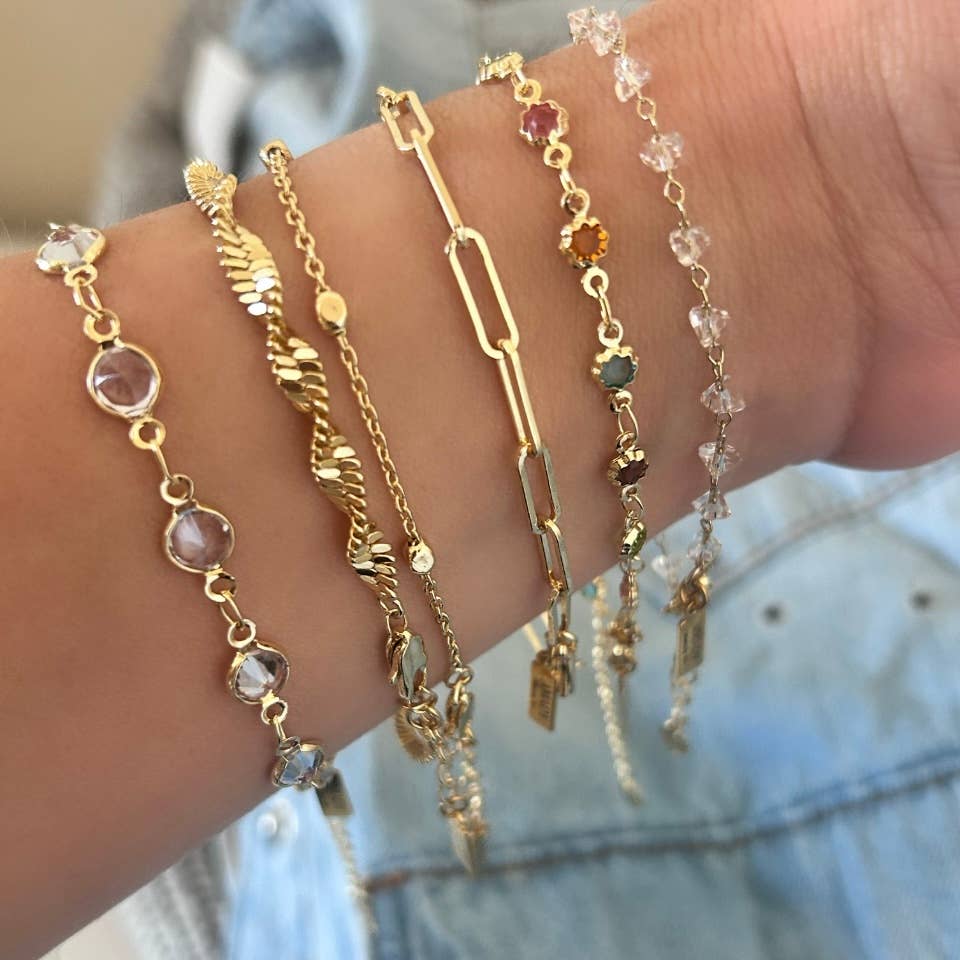Crystals Layering Bracelet