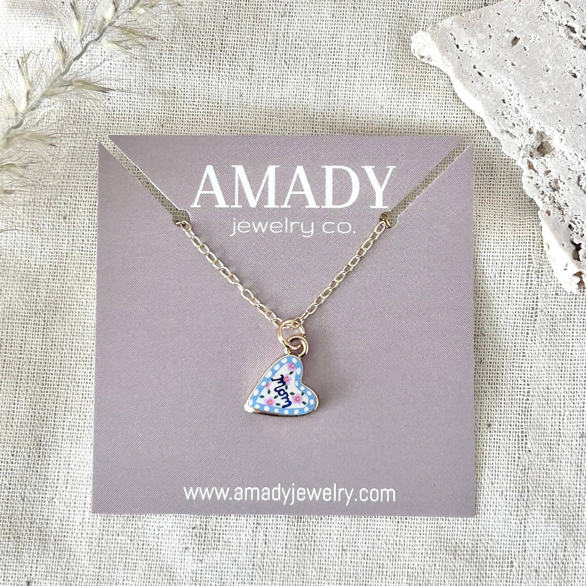 Mom pendant necklace mothers day gift jewelry