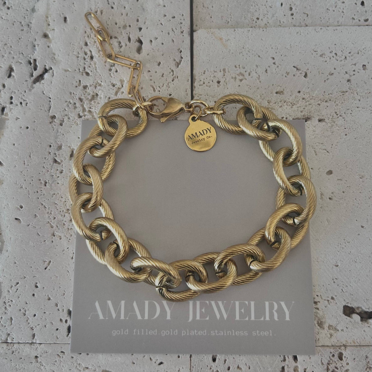 Cable Links Chunky Bracelet stainless steel