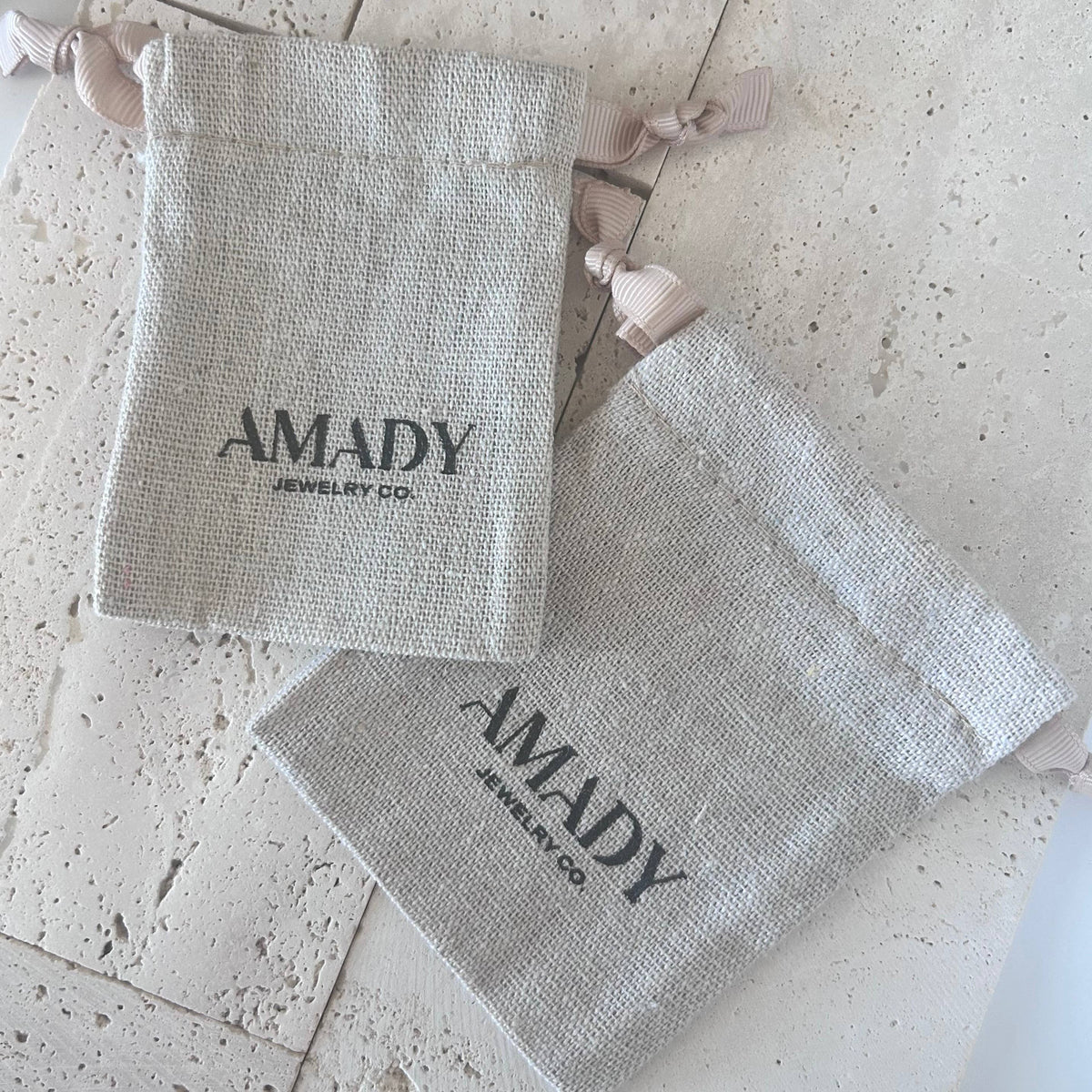 Jewelry bag pouch with logo