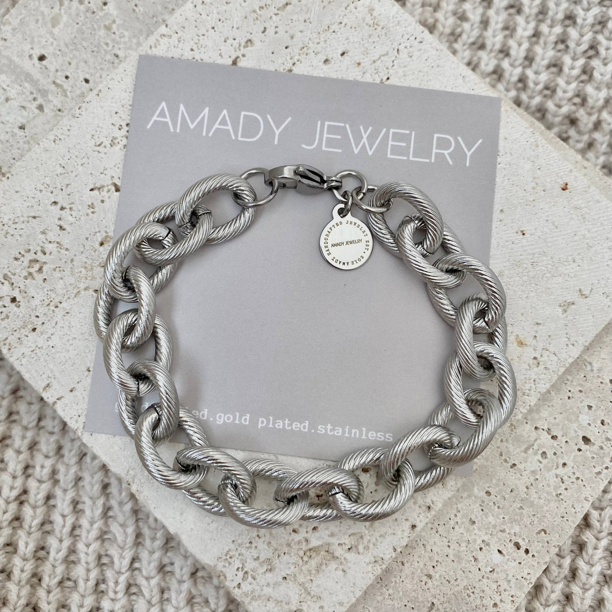 Cable Links Chunky Bracelet stainless steel