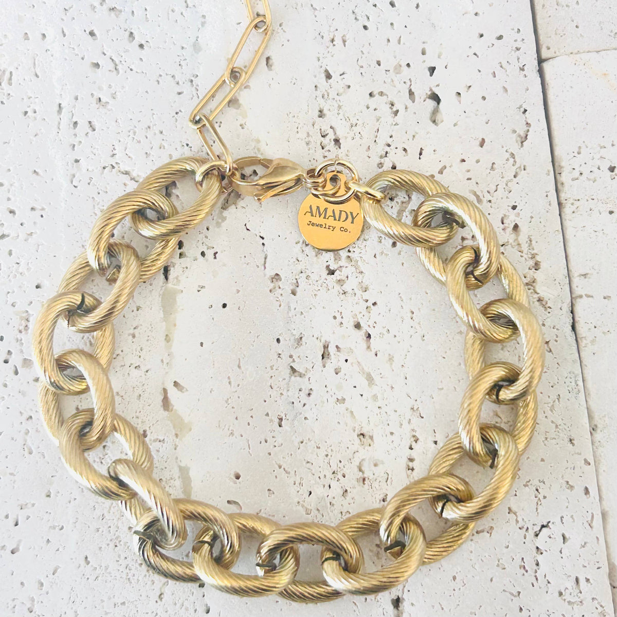 Cable Links Chunky Bracelet stainless steel