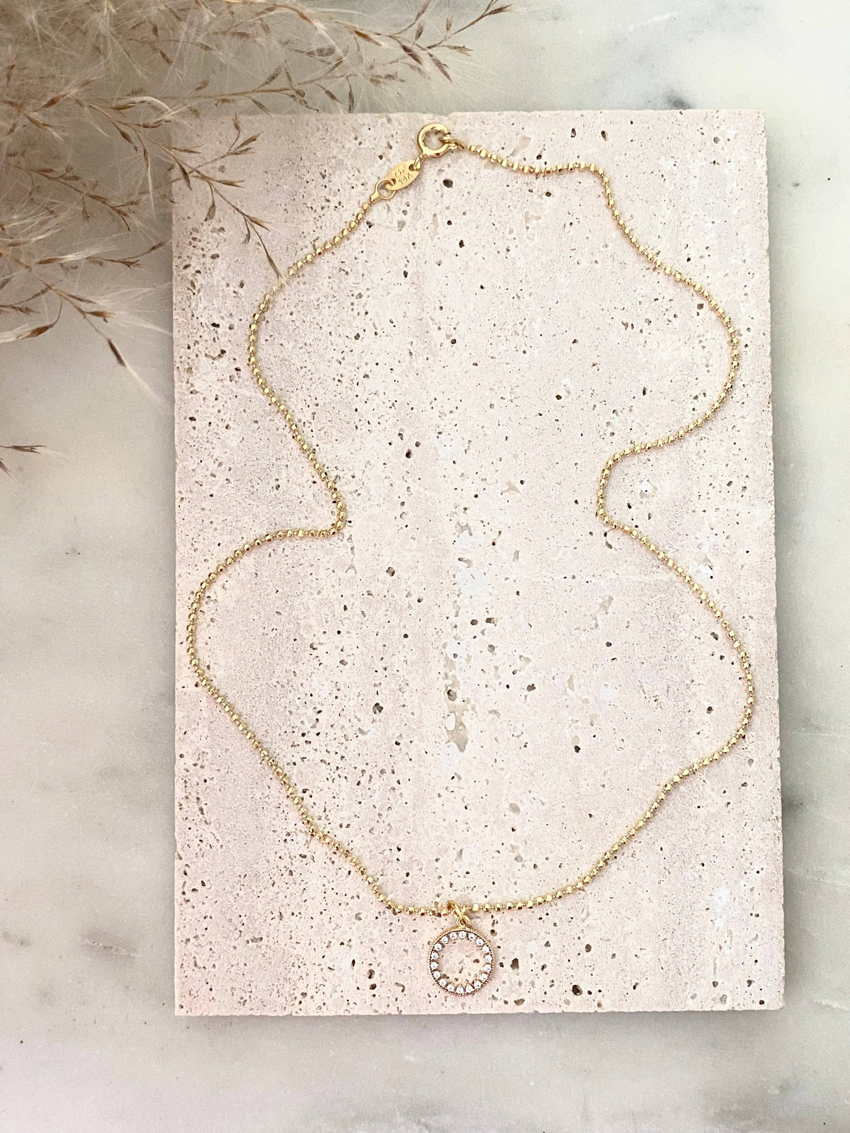 Eternal infinity karma necklace 18k gold filled military