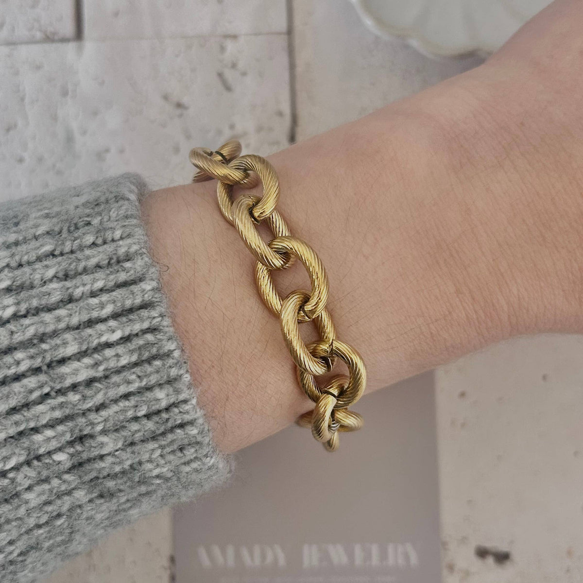Cable Links Chunky Bracelet stainless steel