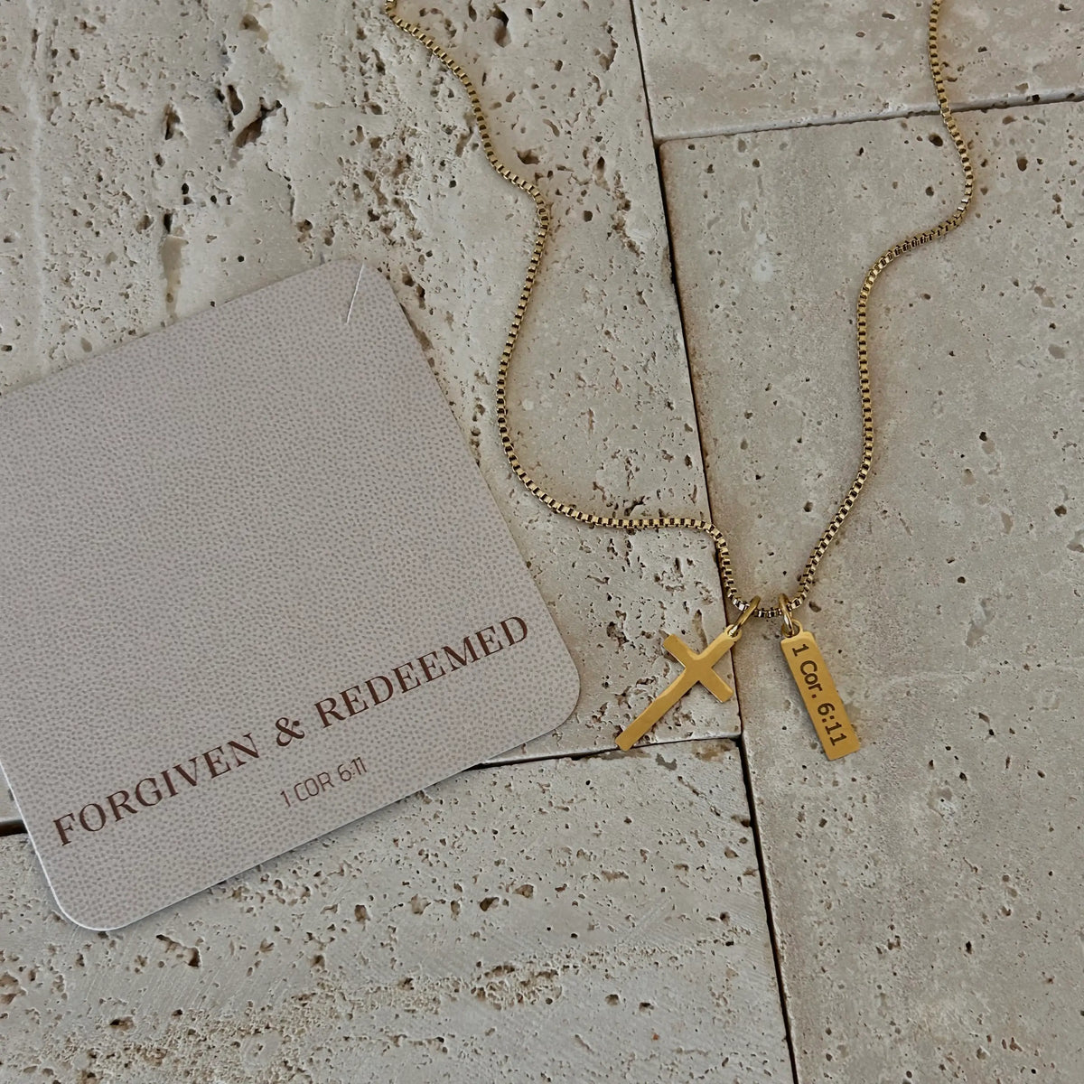 Religious Christian Necklace Jewelry Bible verse 14k gp