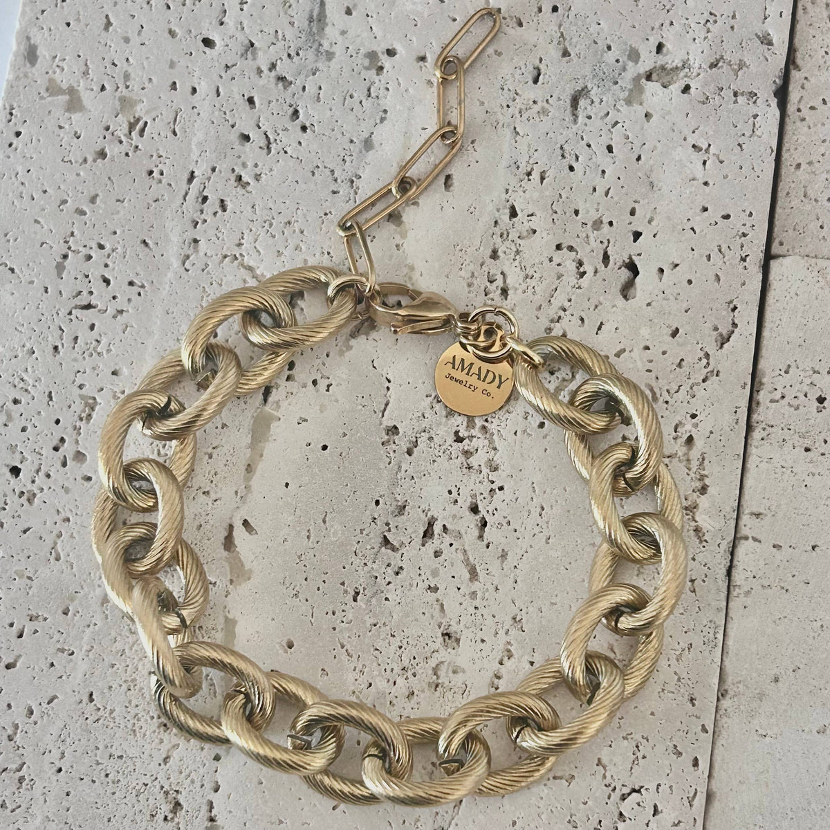 Cable Links Chunky Bracelet stainless steel